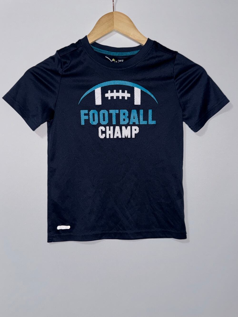 Jumping Beans Navy Blue “Football Champ” Graphic shirt boys Size 7